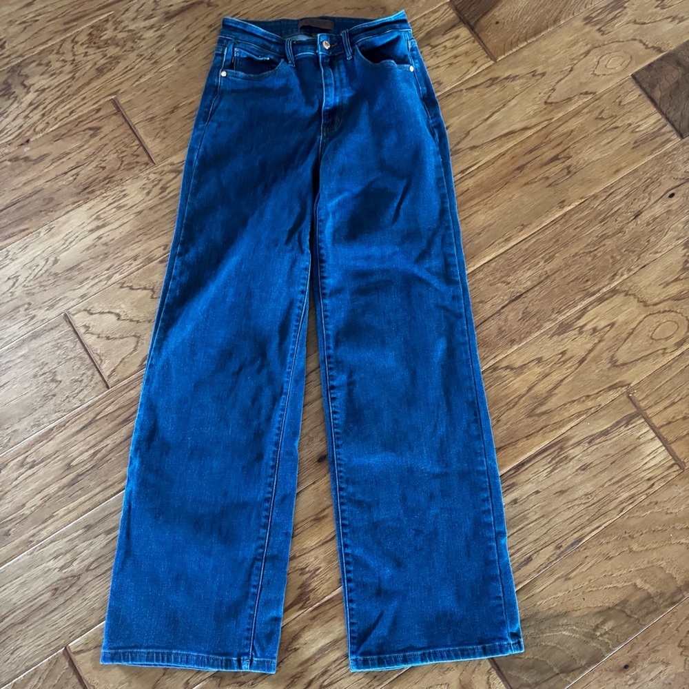Judy Blue Indigo Wide Leg Jeans